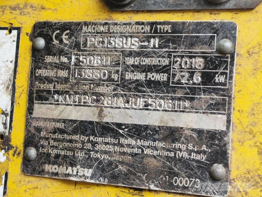 Komatsu PC 138 US-11 Pásová rýpadla