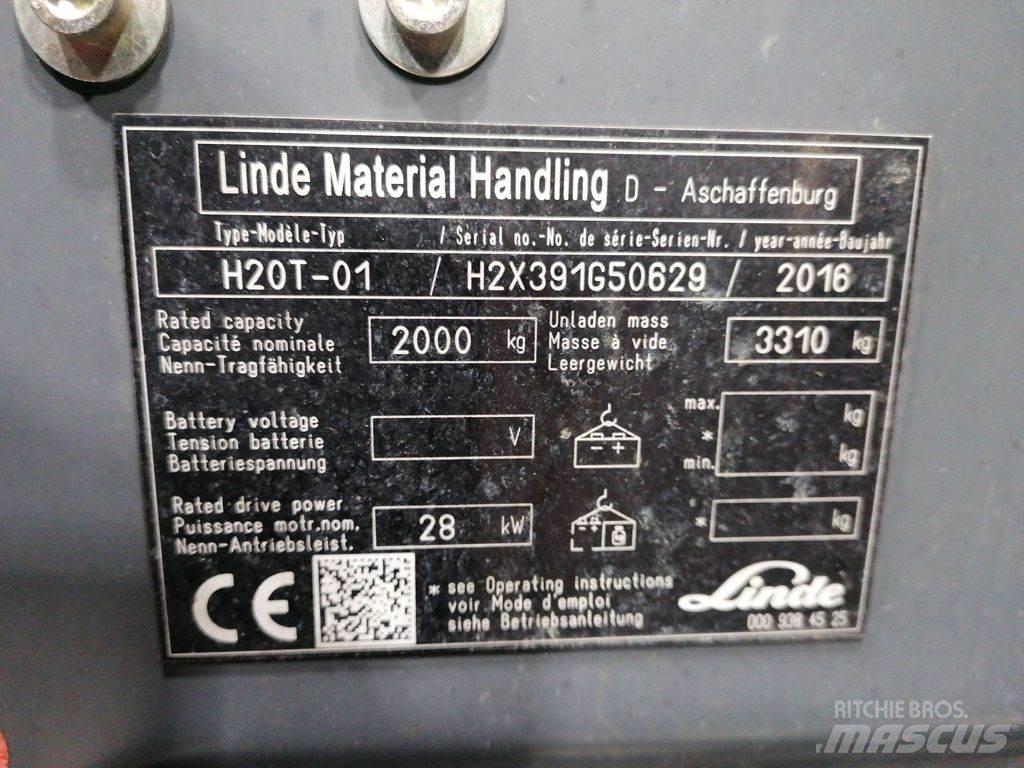 Linde H20T-01 LPG vozíky