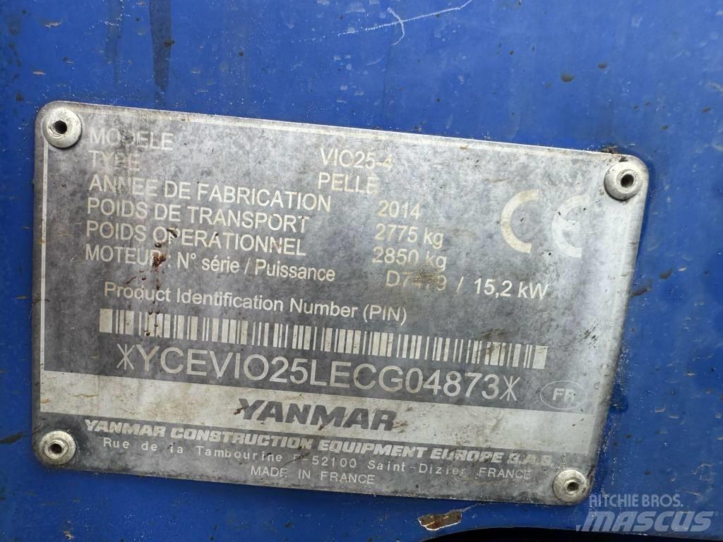 Yanmar Vio 25-4 Mini rýpadla < 7t