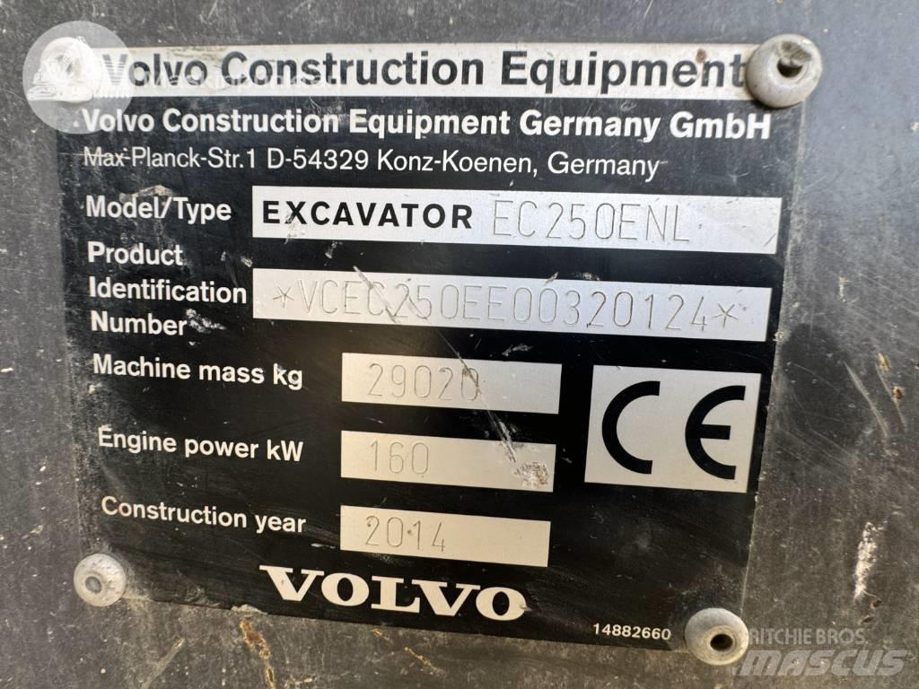 Volvo EC 250 E N L Pásová rýpadla