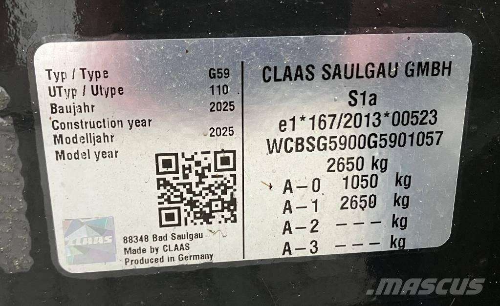 CLAAS Volto 1500 T Obraceče a shrabovače sena