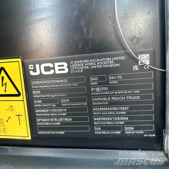 JCB 541-70 Teleskopické manipulátory
