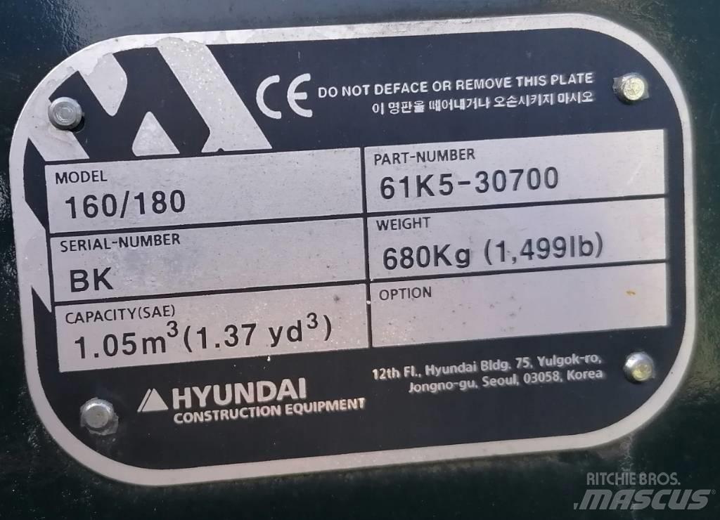 Hyundai 1.05m3_HX180 Lopaty