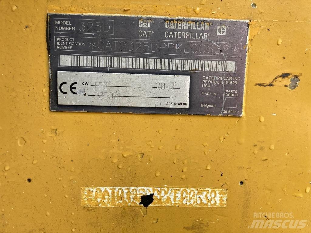 CAT 325 D Pásová rýpadla