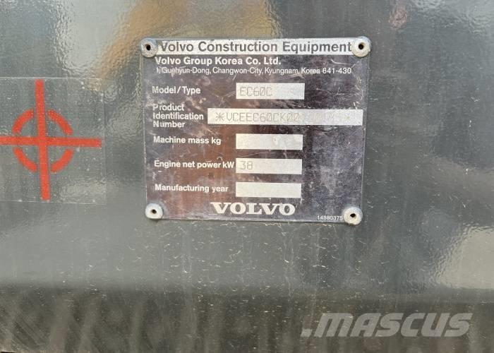 Volvo EC 60 C Mini rýpadla < 7t