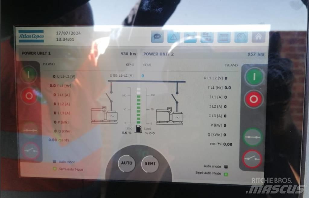 Atlas Copco QAC1100 Naftové generátory