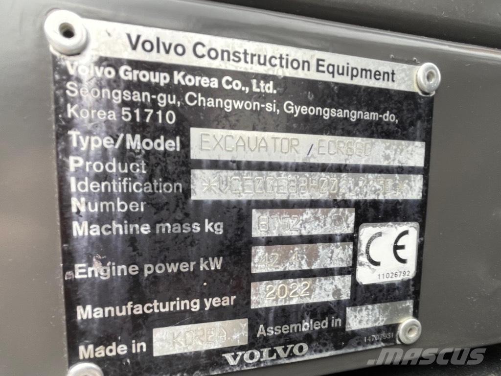 Volvo ECR88D Midi rýpadla 7t - 12t