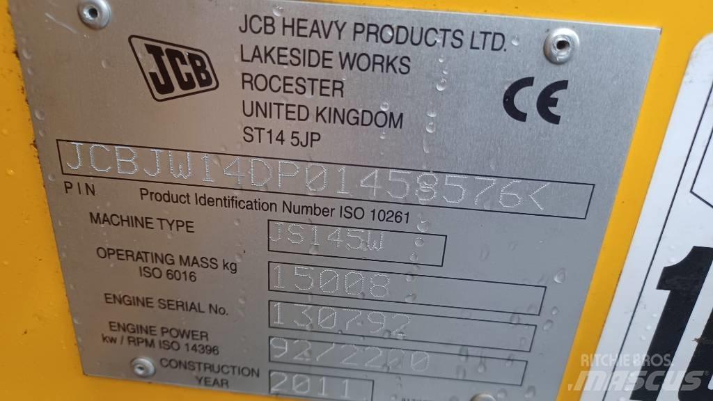 JCB JS 145 W Kolová rýpadla