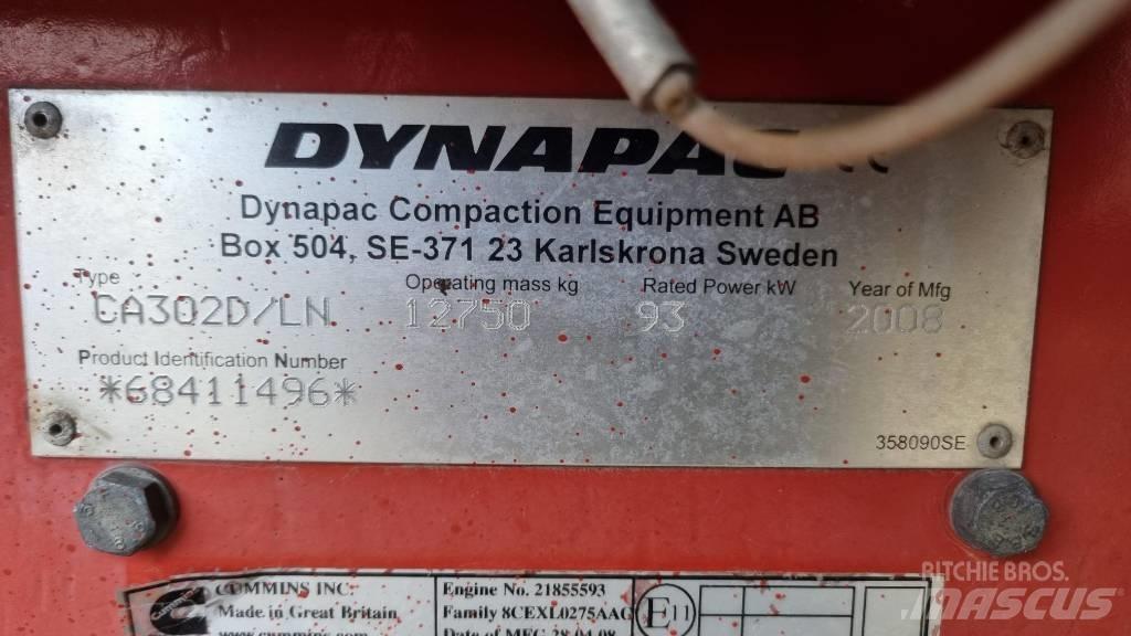 Dynapac CA302D, Vält Tahačové válce