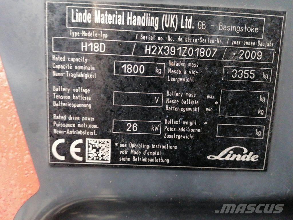 Linde H18D Dieselové vozíky