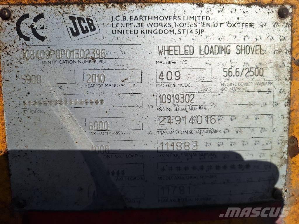 JCB 409 Kolové nakladače