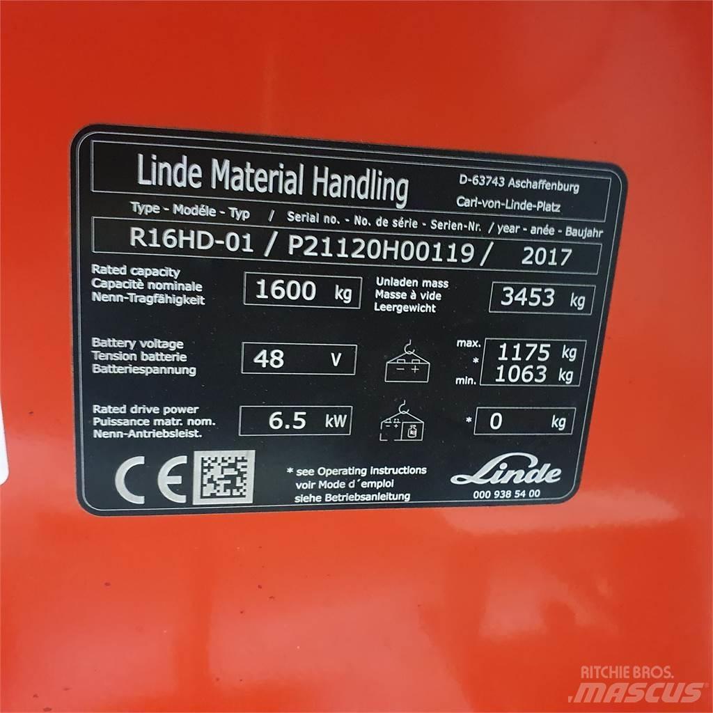 Linde R16HD Retraky