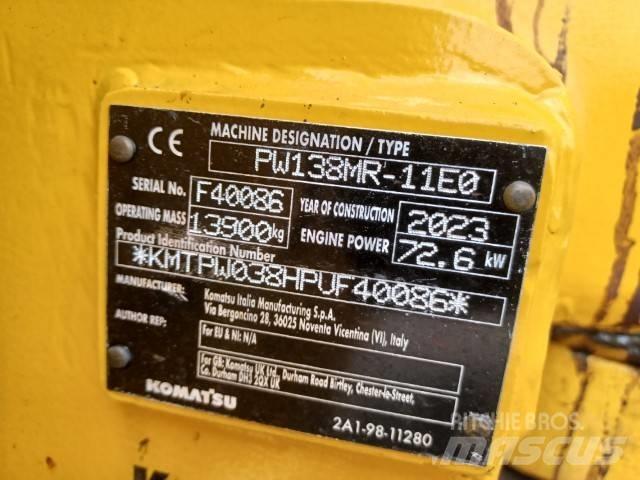 Komatsu PW138MR-11E0 Kolová rýpadla