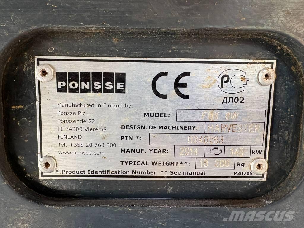 Ponsse Fox 8W Harvestory
