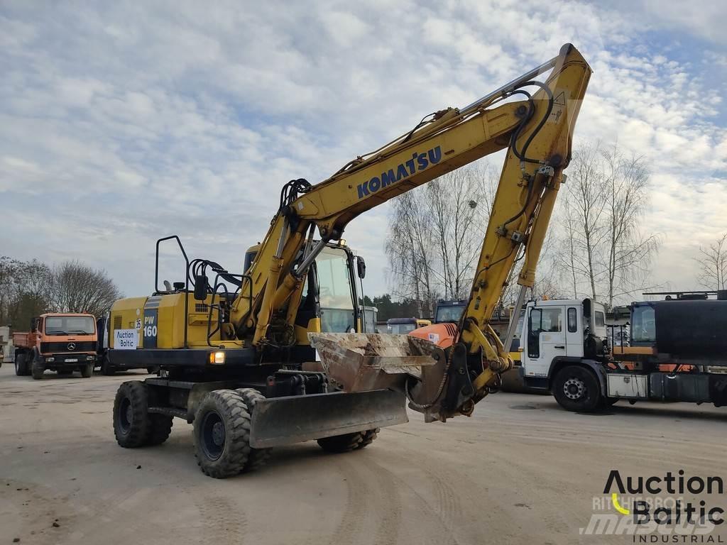 Komatsu PW160-7 Kolová rýpadla