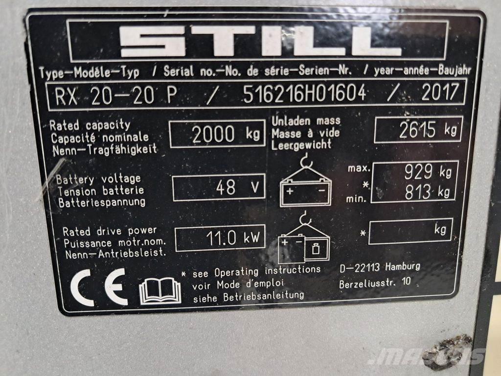 Still RX 20-20 P Akumulátorové vozíky