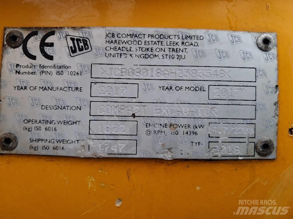 JCB 8018 CTS Mini rýpadla < 7t