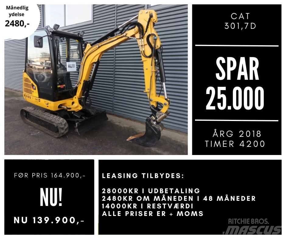 CAT 301,7d Mini rýpadla < 7t