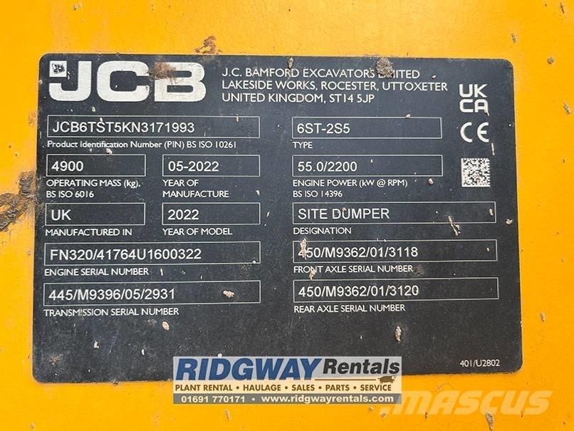 JCB 6 ST Vyklápěcí dempry