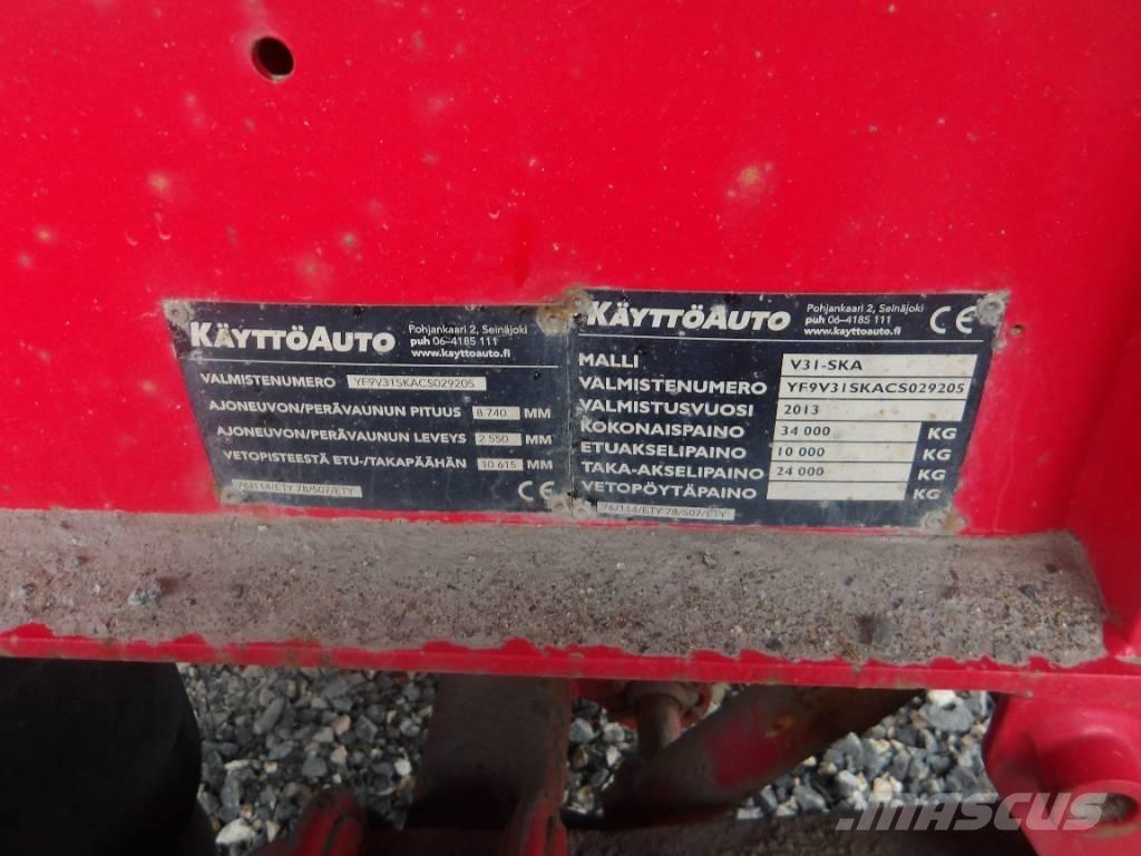  Käyttöauto V31 4 aks Sklápěcí přívěsy