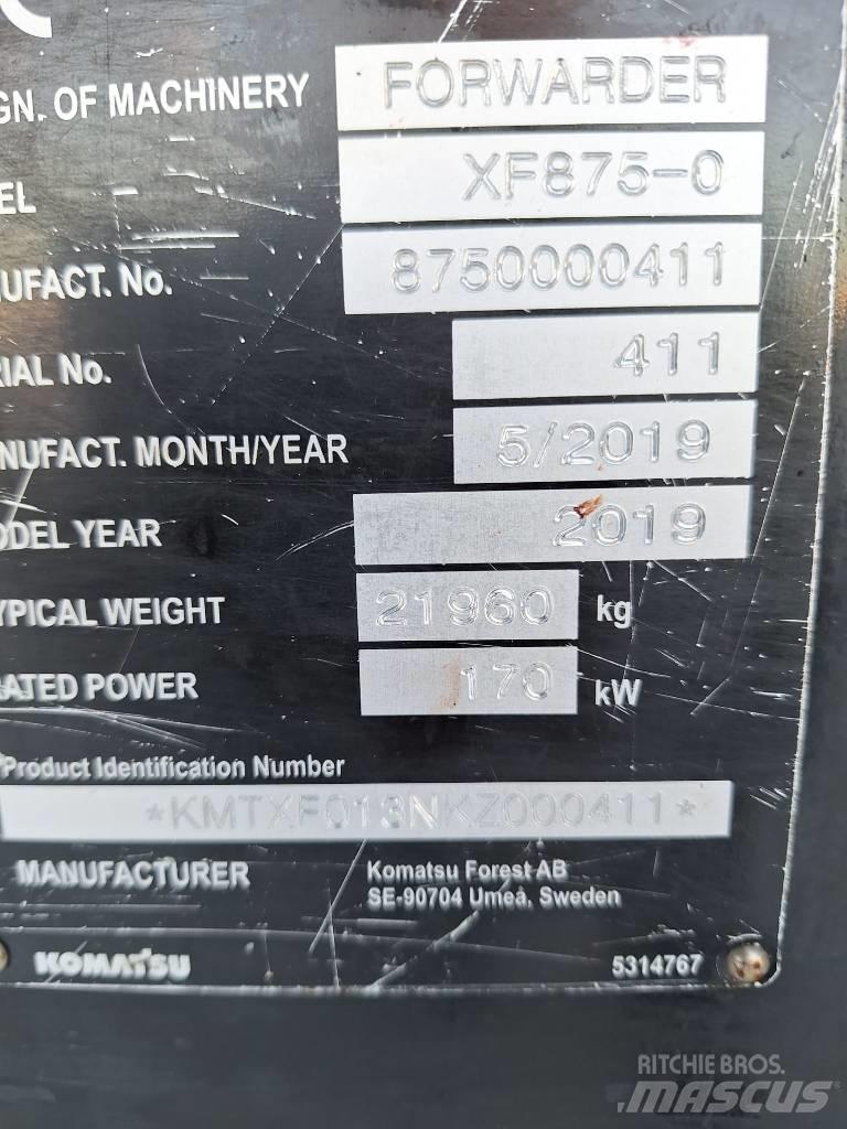 Komatsu 875 Vyvážecí traktory