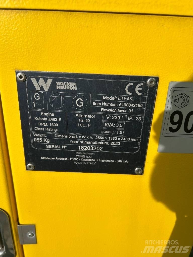 Wacker Neuson LTE4K Osvětlovací stožáry