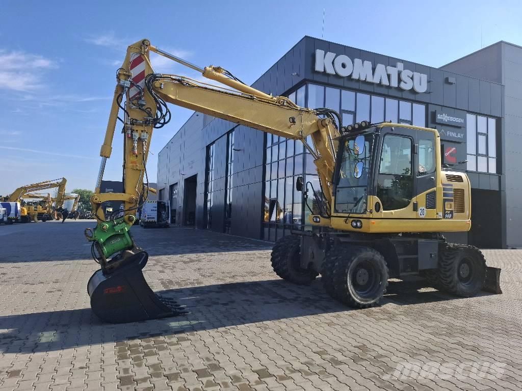 Komatsu PW 148-10 Kolová rýpadla