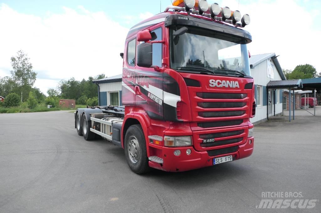 Scania R480lb6x2hsz Hákový nosič kontejnerů