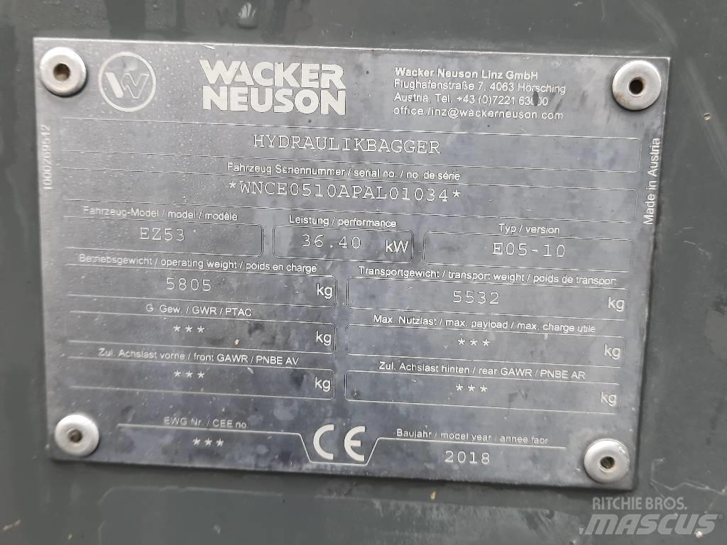 Wacker Neuson EZ 53 Mini rýpadla < 7t