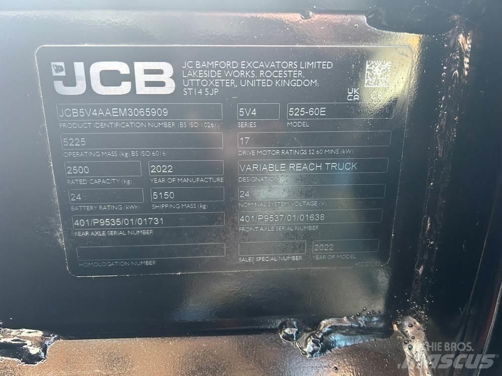 JCB 525-60 E-TECH Teleskopické manipulátory