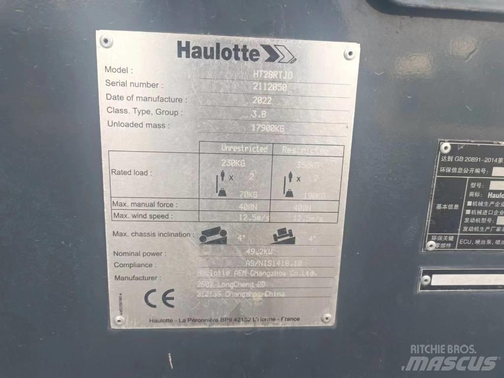 Haulotte HT28RTJO Teleskopické plošiny