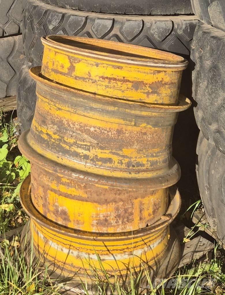 JCB 436 Pneumatiky, kola a ráfky