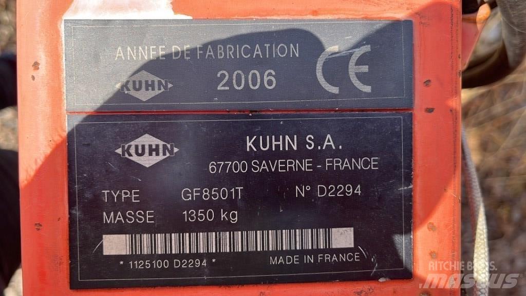 Kuhn GF 8501 T Obraceče a shrabovače sena