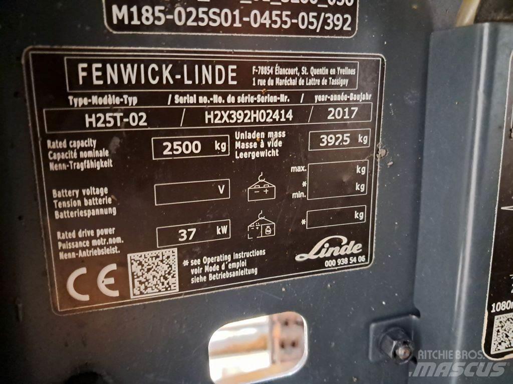 Linde H25T-02 LPG vozíky