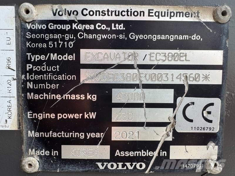 Volvo EC 380 EL Pásová rýpadla