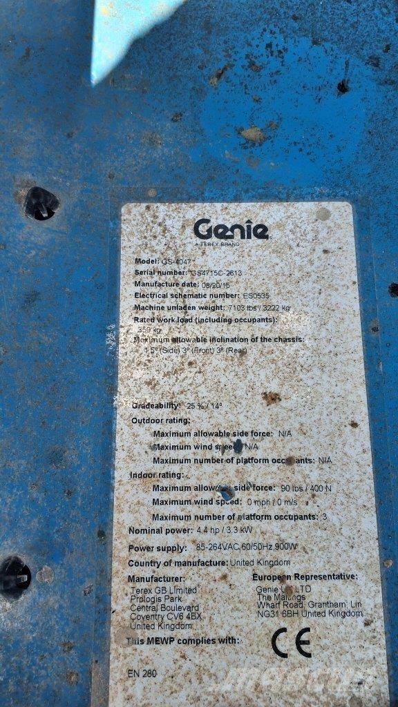 GENIE GS4047 Nůžková zvedací plošina