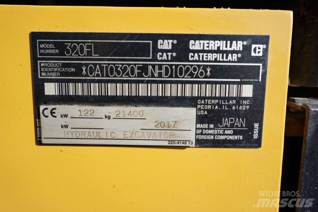CAT 320 FL Pásová rýpadla