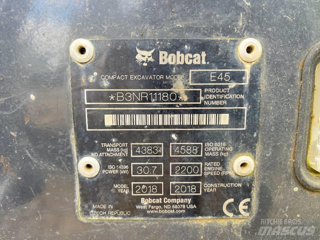 Bobcat E 45 Mini rýpadla < 7t