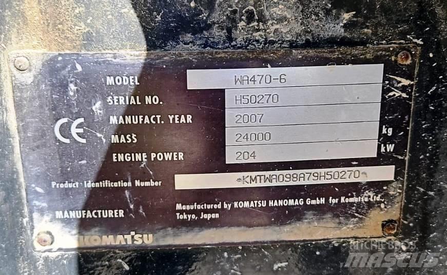 Komatsu WA 470-6 Kolové nakladače