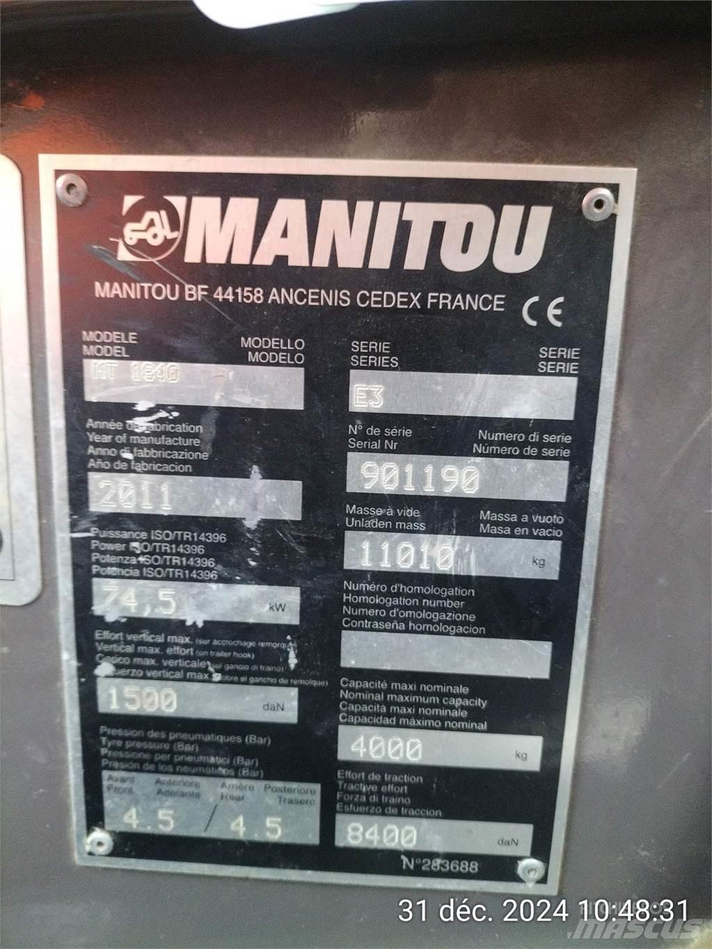 Manitou 1840MT Teleskopické manipulátory