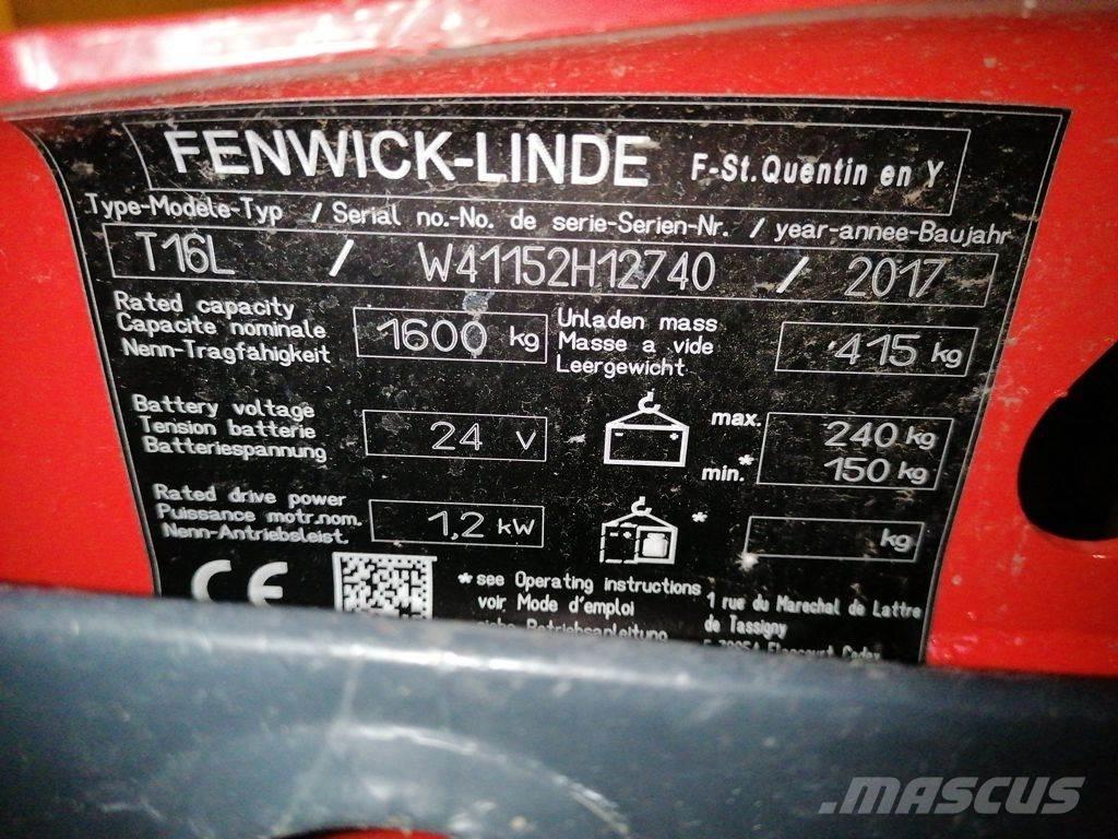 Linde T16L Nízkozdvižný vozík