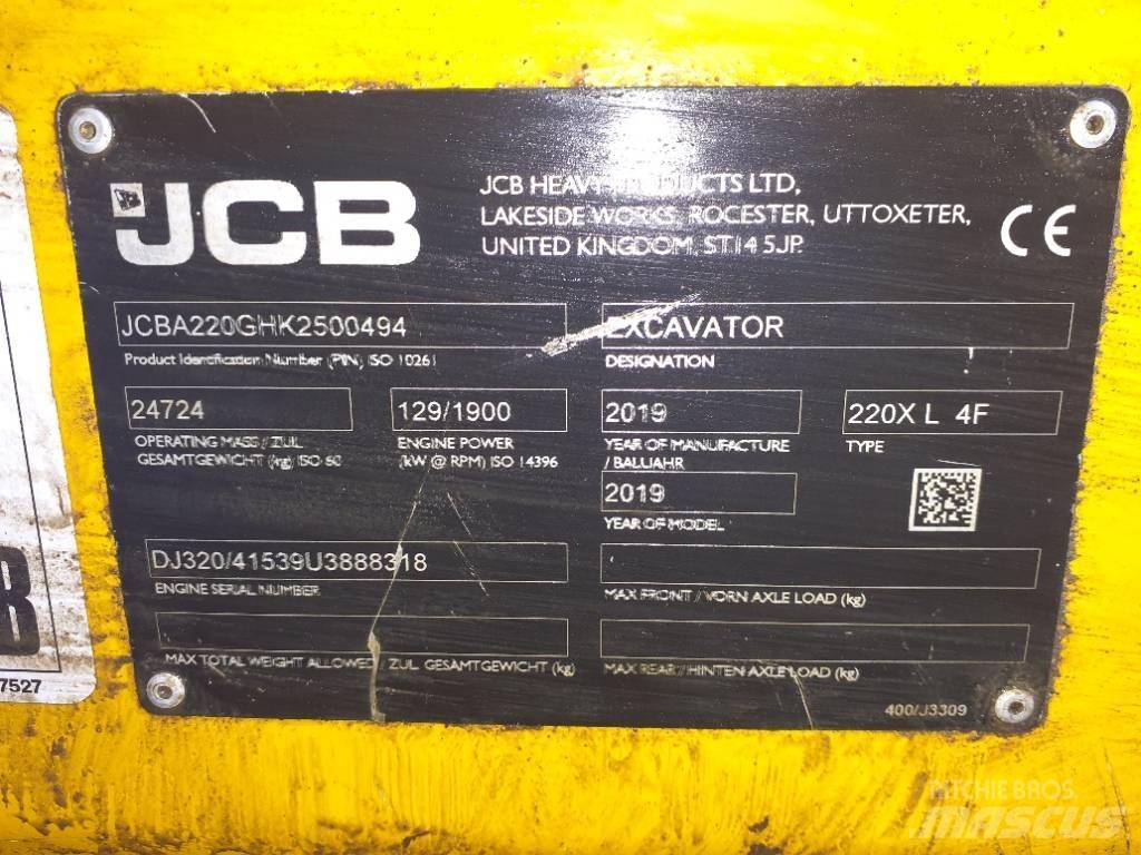 JCB 220X LC Pásová rýpadla