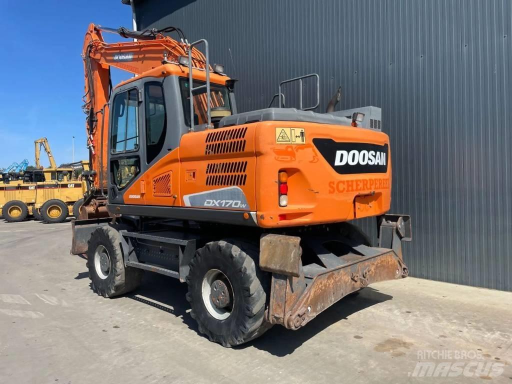 Doosan DX170W-5 Kolová rýpadla