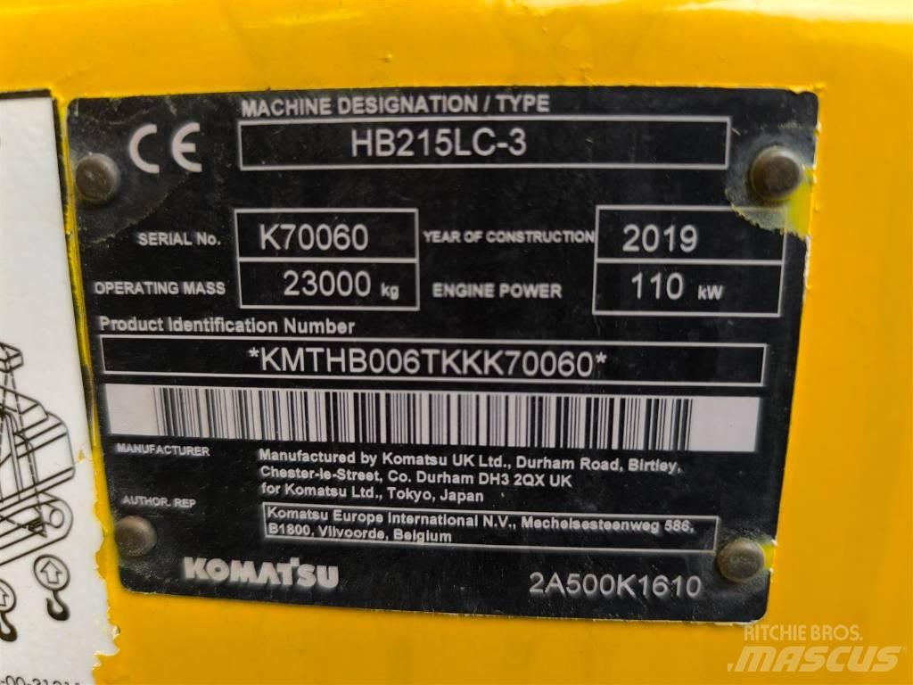 Komatsu HB 215 LC-3 Pásová rýpadla