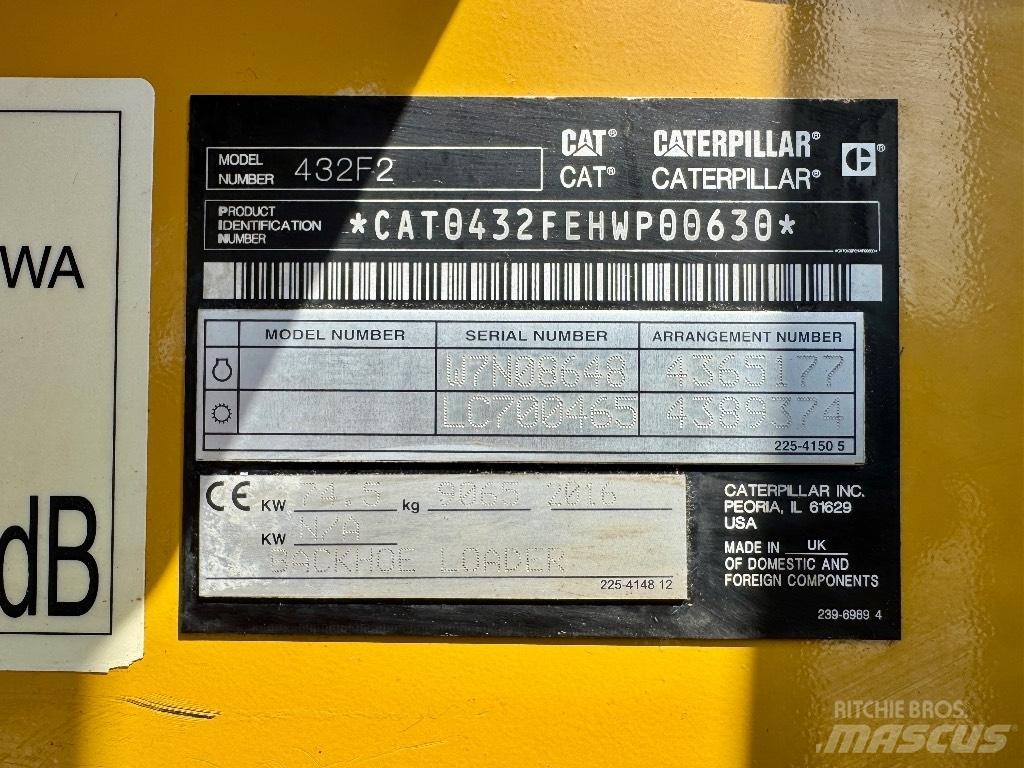 CAT 432F2 Rýpadlo-nakladače