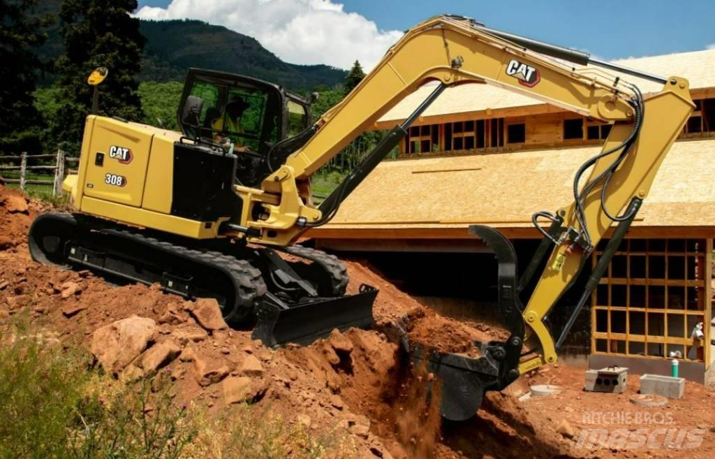 CAT 308 E CR UTHYRES Midi rýpadla 7t - 12t
