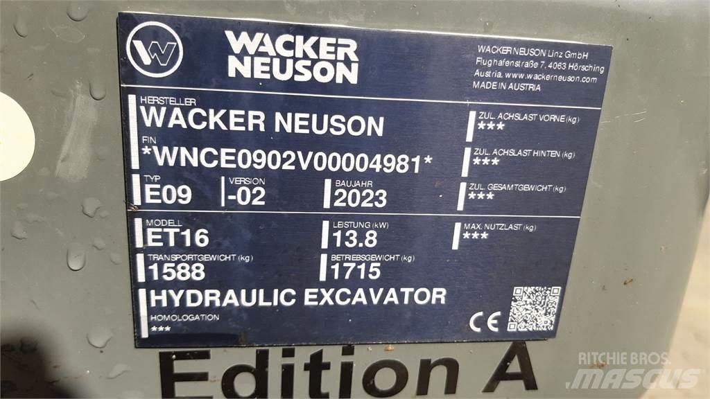 Wacker Neuson ET16 Pásová rýpadla