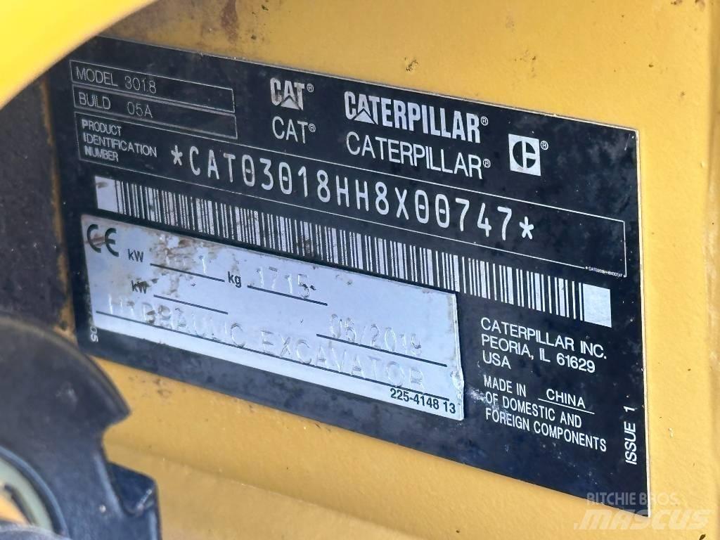 CAT 301.8 Mini rýpadla < 7t