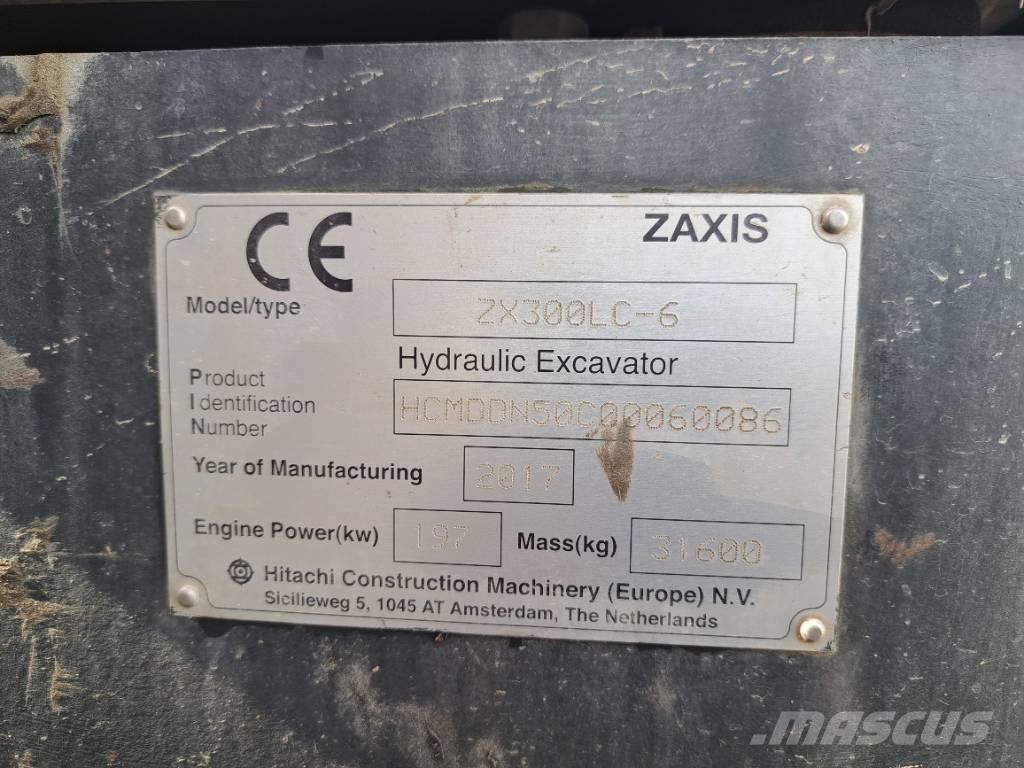 Hitachi ZX 300 LC-6 Pásová rýpadla