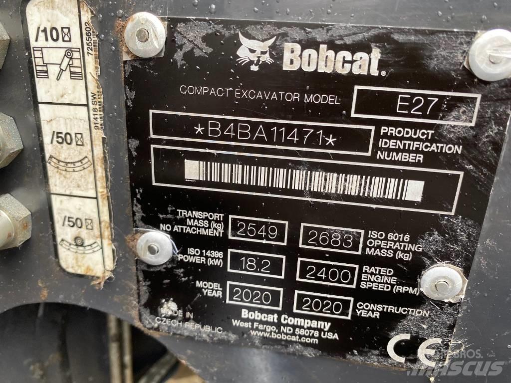 Bobcat E 27 Z Mini rýpadla < 7t